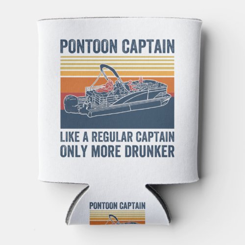 pontoon captain T_shirt Can Cooler
