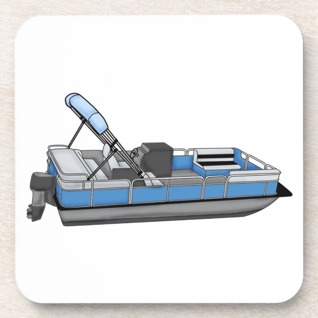 pontoon fun beverage coaster (Front)