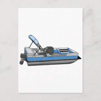 pontoon fun postcard
