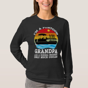 Pontoon Grandpa Pontoon Captain Lake Boating Lake  T-Shirt