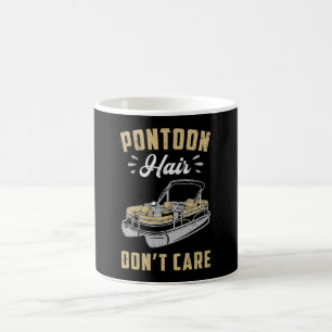 Pontoon Hair Don't Care Boat Sailing Boating Yacht Coffee Mug