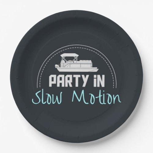 Pontoon Party in slow motion Paper Plates