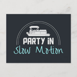 Pontoon Party in slow motion Postcard