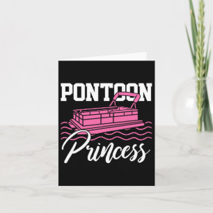 Pontoon Princess Boat Captain Lake Boating Gift Card
