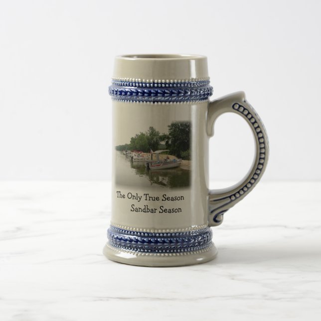 Pontoons, The Only True Season       Sandbar Se... Beer Stein (Right)