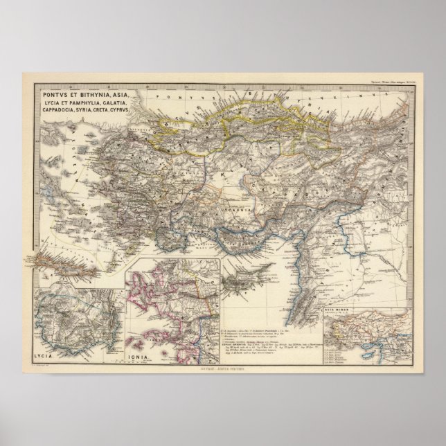 Pontus et Bithynia, Asia, Lycia et Pamphylia Poster (Front)