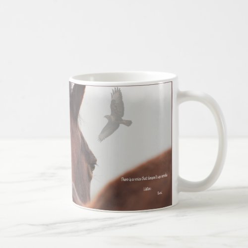 pony and buzzard  coffee mug