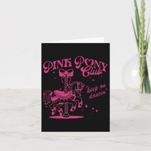 Pony And Heels Lover Pink Girls Clubs Cowgirl Card