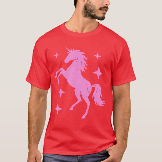 Pony and Heels Lover Pink Girls Clubs Disco Birthd T-Shirt (Front)