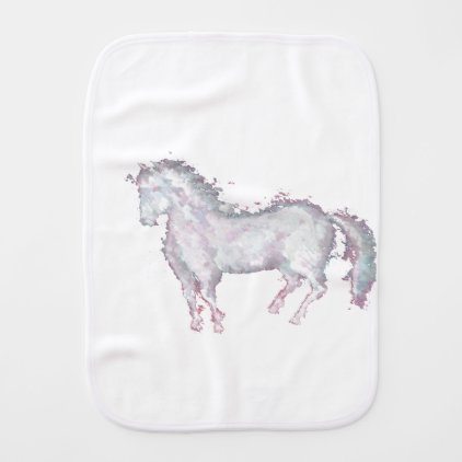 Pony Baby Burp Cloth