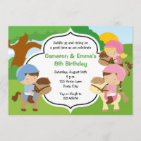 Pony Birthday Invitations (Boy/Girl)