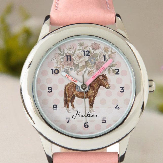 Pony Birthday Watch ( This charming theme combines the elegance of French country décor with whimsical pony illustrations)