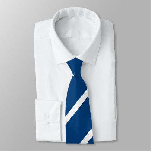 Pony Blue Diagonally_Striped Tie