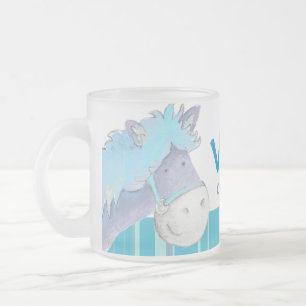Pony blue dressage champion name kids mug