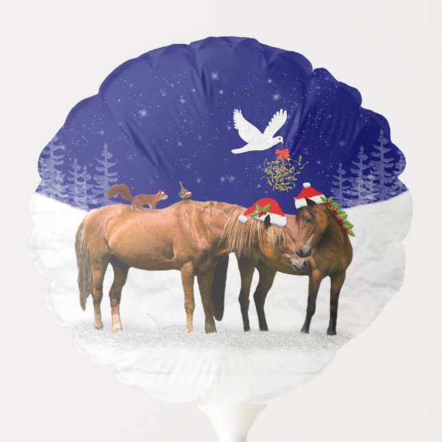 Pony Christmas Party Balloon (Front)