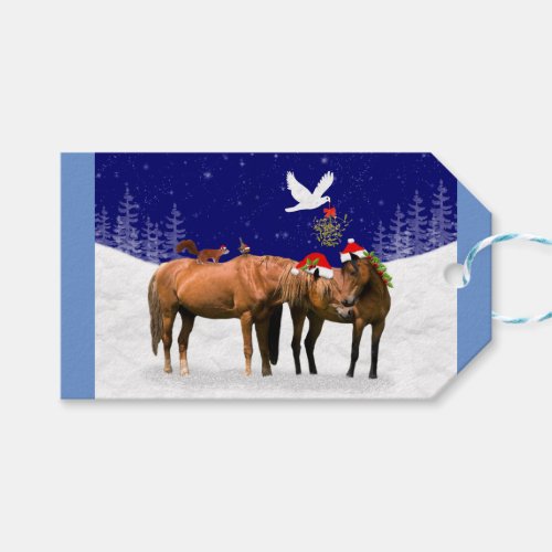 Pony Christmas Party Gift Tags