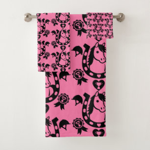 Pony Club Home Decor Wallpaper. Bath Towel Set