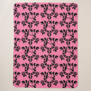 Pony Club Home Decor Wallpaper. Sherpa Blanket