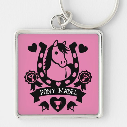 Pony Club Rider Keychain