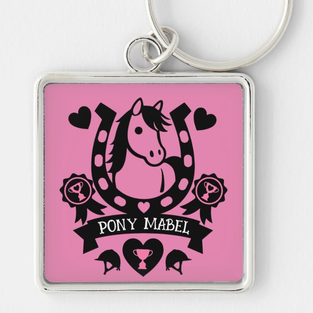 Pony Club Rider Keychain (Front)