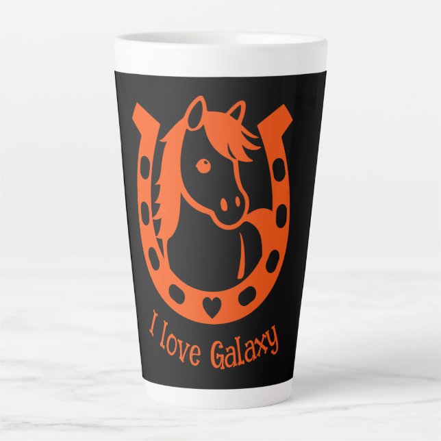 Pony Club Rider Latte Mug (Front)