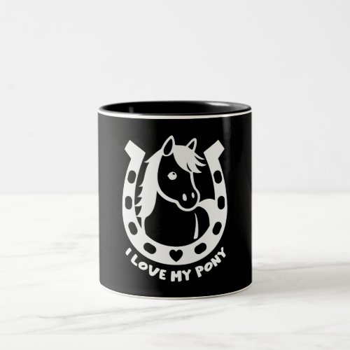 Pony Club Rider Two_Tone Coffee Mug