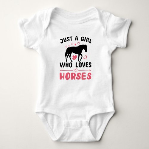 Pony  Cowgirl Princess Equestrian Western Horse Baby Bodysuit
