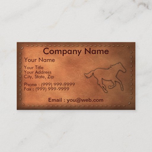 Customizable Pony Express Business Cards