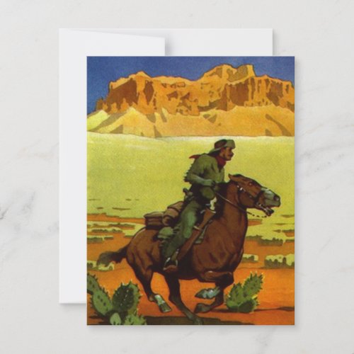 Pony Express Postal Service Retirement Invitation