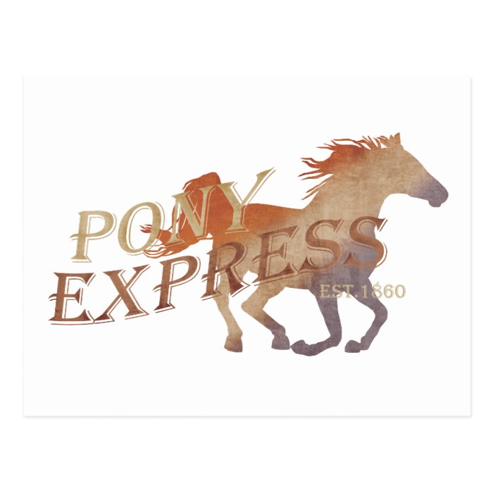 Pony Express Vintage Post Cards