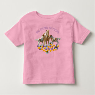 Pony Family BIG SISTER TO TWINS Toddler T-shirt