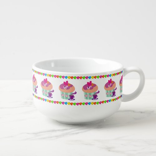 Pony Hearts Cupcake Soup Mug