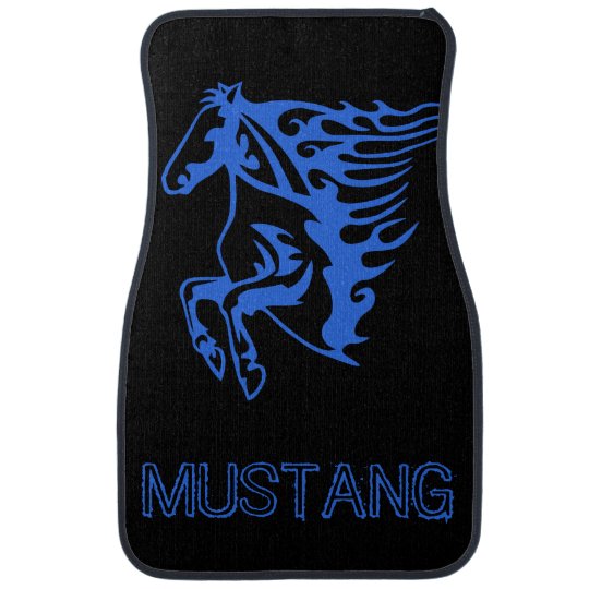 Pony Horse Stallion Steed Grabber Blue Lineart Car Floor ...