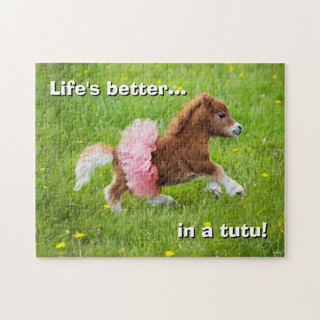 Pony in Tutu Jigsaw Puzzle (Horizontal)