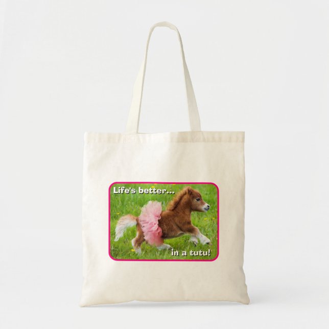 Pony in Tutu Tote Bag (Front)