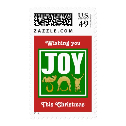 Pony Joy Christmas Wishes Postage