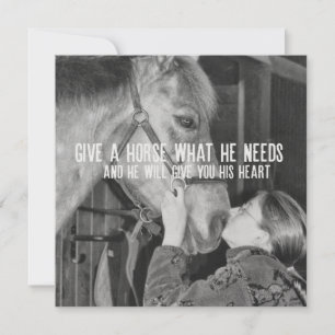PONY LOVE 5.25 x 5.25 card