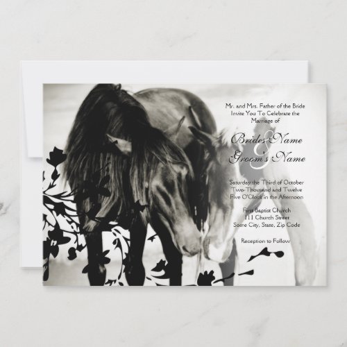 Pony Love Wedding Invitation