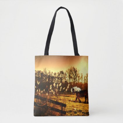 Pony or small draft horse tote bag