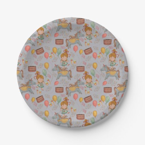 Pony Party Paper Plates