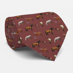 Pony Party Tie (Burgundy)