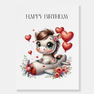 Pony Pilot Birthday Foam Board
