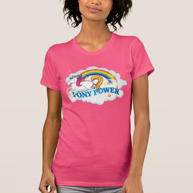 Pony Power Unicorn T-Shirt (Front)