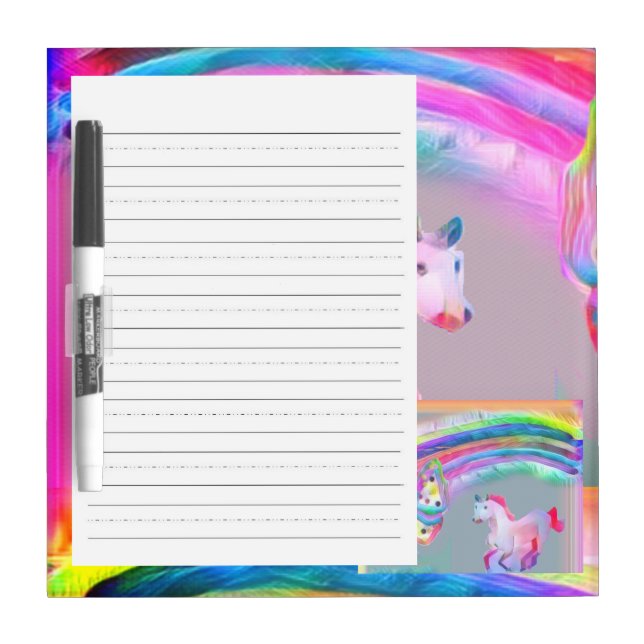 Pony Rainbow Dry Erase Board (Front)