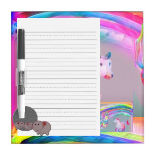 Pony Rainbow Dry Erase Board