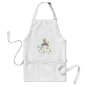 Pony Rainbow Happy Clouds Kitchen Apron