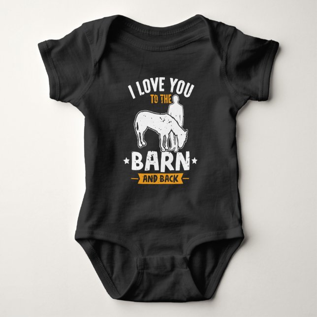 Pony rider Gift for equestrian lovers Baby Bodysuit (Front)