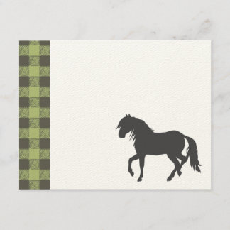 Pony Silhouette Birthday Party Invitation