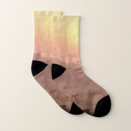 Pony sunrise socks