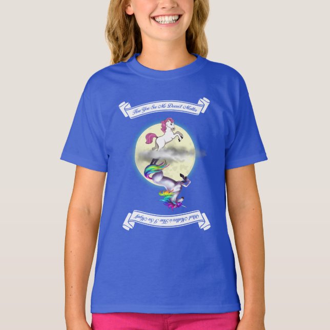 Pony/Unicorn "How You See Me" Girls T-Shirt (Front)